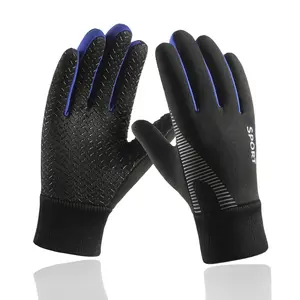 Kids Winter Gloves, Cold Weather Windproof Fleece Warm Gloves, Anti-Slip Cycling Mittens for Ages 5-13, Boys & Girls