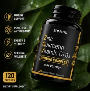 ZQV Immune Complex Dietary Supplement with Vitamin & Zinc, Essential Nutrition for Adult Immune Health Support