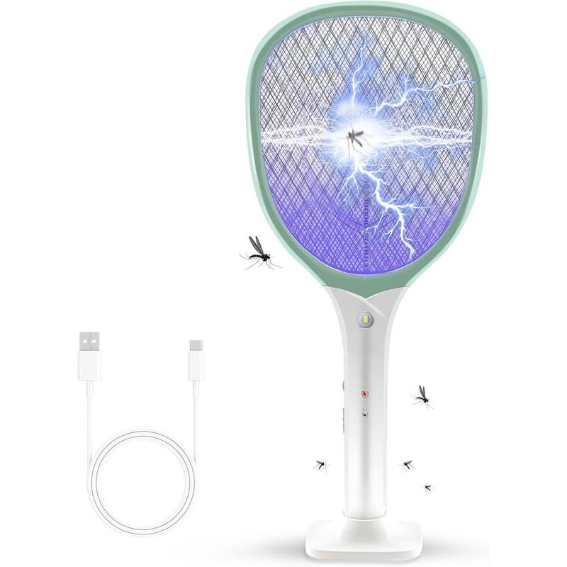 Electric Zapper ,Rechargeable, Racket 2 in 1 Electric Fly Swatter ...