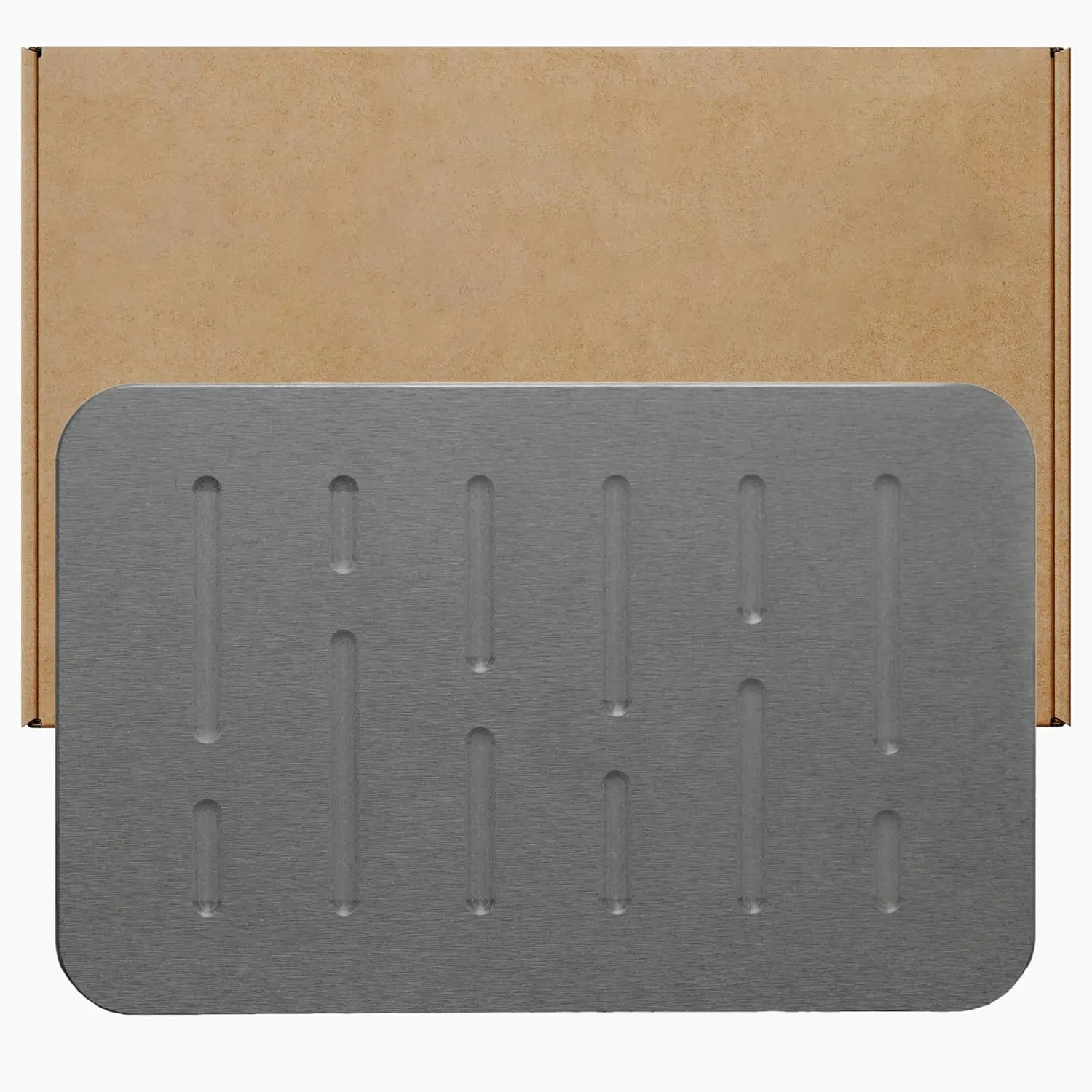 Minimalist Diatomaceous Earth Stone Bath Mat Set - Lightweight, Absorbent, Fast-Drying, Nonslip Base Modern Rain Slate Bath Rugs for Bathroom Shower Use
