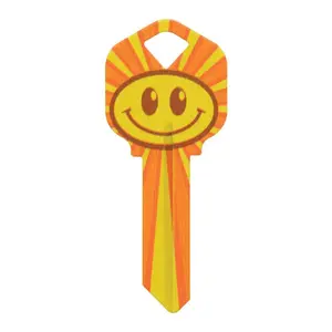 Hillman Wackey Smiley Face House/Office Universal Key Blank Single (Pack of 6).