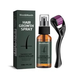 West&Month Moustache Spray Set, Moisturizing Spray Facial Hair Treatment Boosting Beard Growth Thickening Liquid