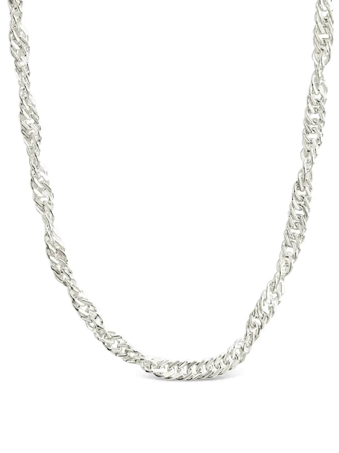 Sterling Silver Janina Delicate Twisted Chain Necklace Sterling Silver Janina Delicate Twisted Chain Necklace