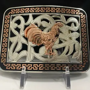 Western Style Rooster Buckle Hebilla Vaquera Gallo