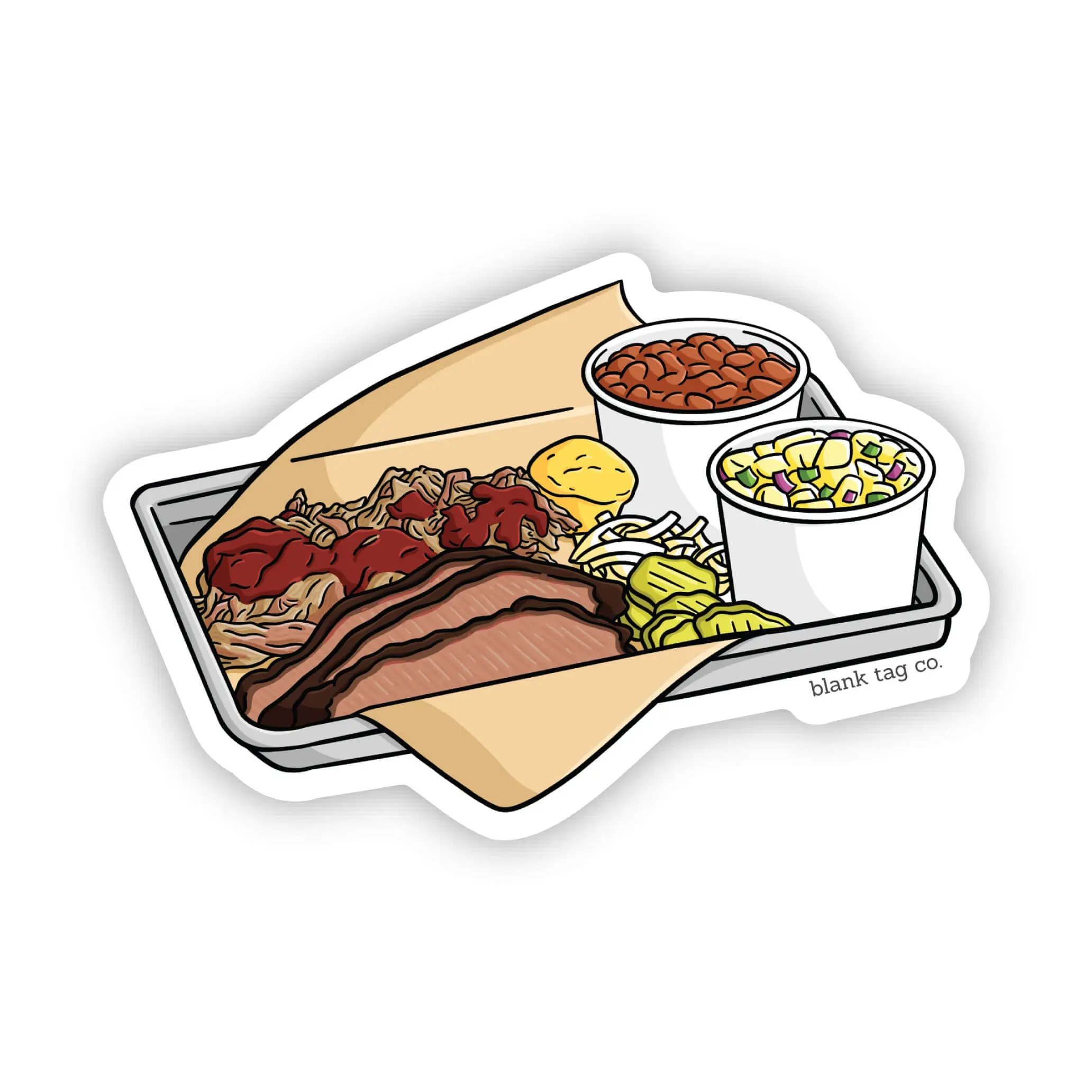 Blank Tag Co.® Waterproof Sticker - BBQ Plate