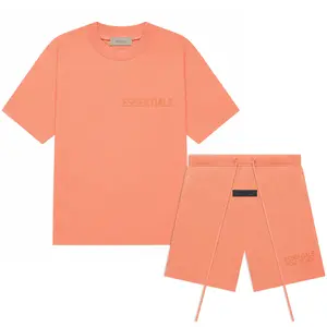Fear of God Essential Coral Tee and Shorts Set