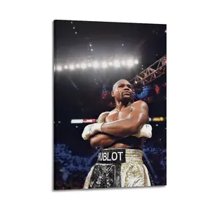 Floyd Mayweather Jr. Canvas Painting Oil Painting Wall Art Canvas Poster Decorative Painting Corridor Decoration Home