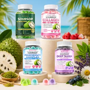 Soursop 4-in-1 Wellness Gummies Bundle - Collagen, Magnesium, Sleep & Herbal Formula for Immunity, Energy, Skin, Relaxation & Joint Support