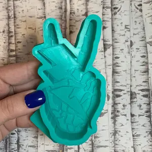 Peace Skeleton Freshie Mold
