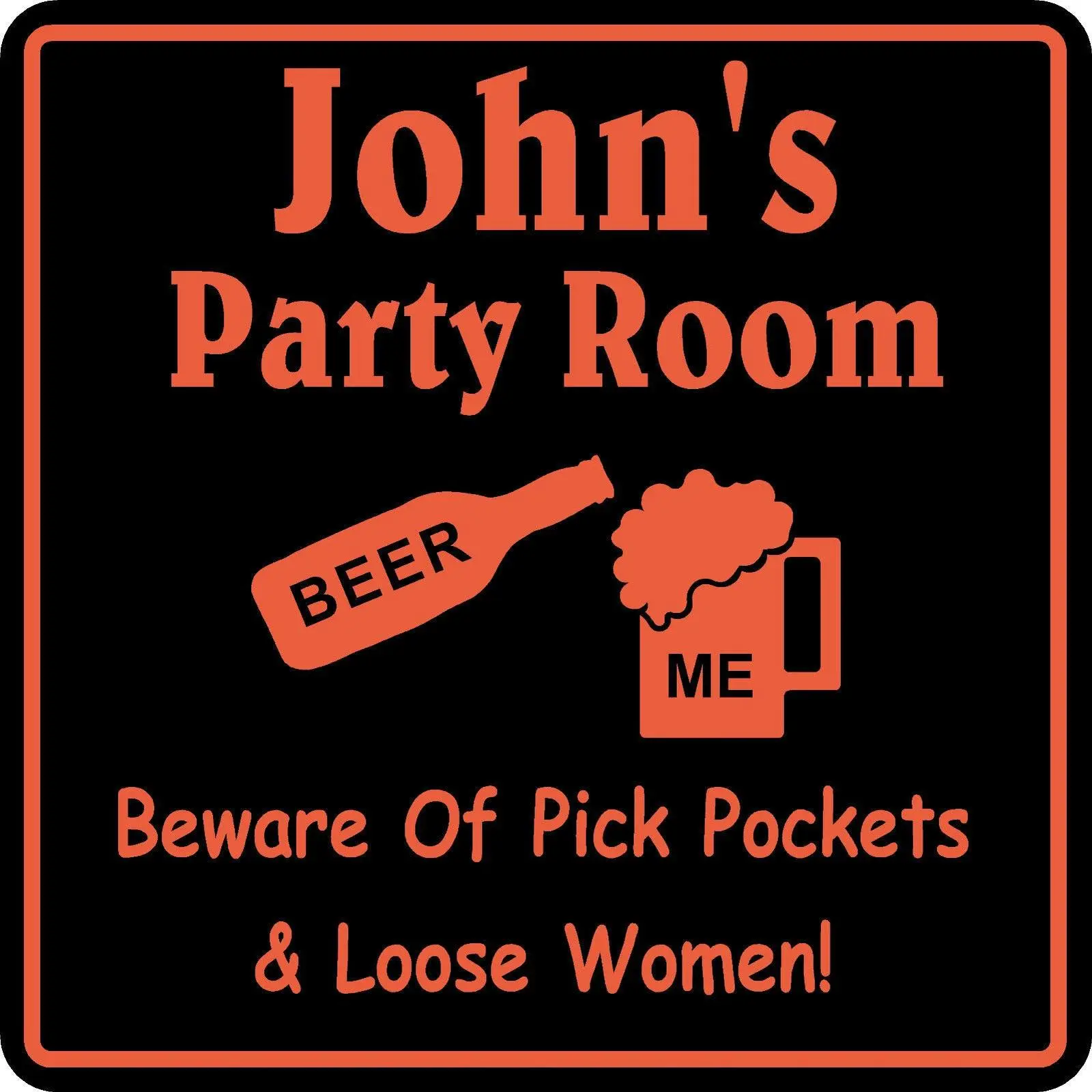 Personalized Bar Sign Custom Name Gag Party Room Funny New  #4