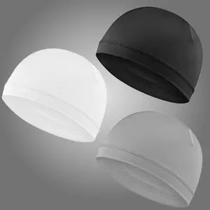 2026 Unisex Plain Color Multifunctional Skull Caps, Gifts for Father, Summer Sportive Beanie Fitted Hat Modern Cap for Men & Women, Stretchy Helmet Liner Hat, Moisture-Wicking, Breathable, Biking Accessory for Back To School, Vacation Accessories