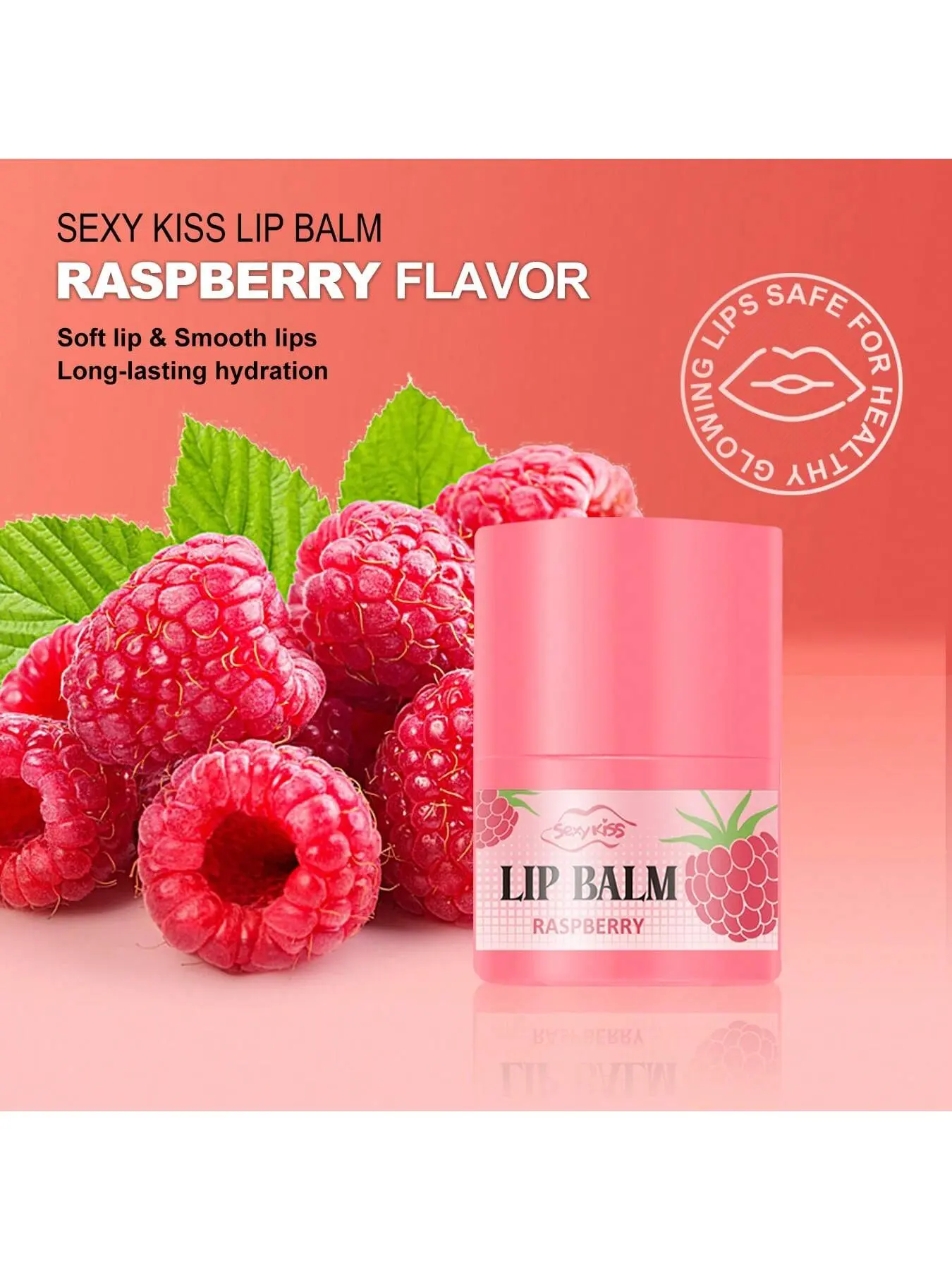 Sexy Kiss 3pcs Lip Balm Set - Raspberry Coconut Honey Flavors