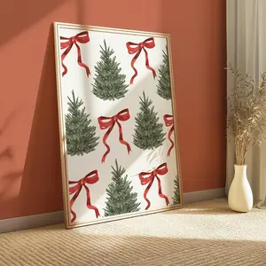(No Frame) Christmas Tree Poster Holiday Home Decor, Trending Wall Art