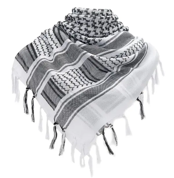 Palestinian White Shemagh 100% Cotton