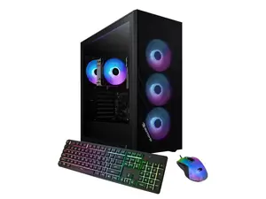 iBUYPOWER Scale Gaming PC Desktop Computer, Intel Core Ultra 5 250K Plus 2026 CPU with Integrated Intel Graphics, 16GB DDR5 RAM, 1TB NVMe SSD, Windows 11 Home, Keyboard, Mouse  Black