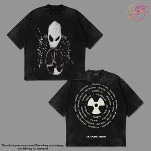 [Echo Culture] Donny Toliver - Octane Tour 2026 Date For Octane Concert Outfit High-quality Acid Washed Cotton T-Shirt, Streetwear Style Shirt Hip-Hop Shirt, E85 Octane Album Merch, Donny Womack Rap Fan Graphic Tee, For Music Lover