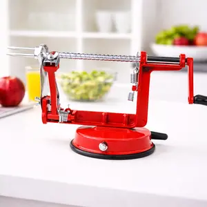 【Deluxe Edition】Apple Peeler and Corer with Powerful Suction Base Stainless Steel Blades for Pears and Potatoes Adjustable Peeling Blade for Hygienic Fruit Slicing