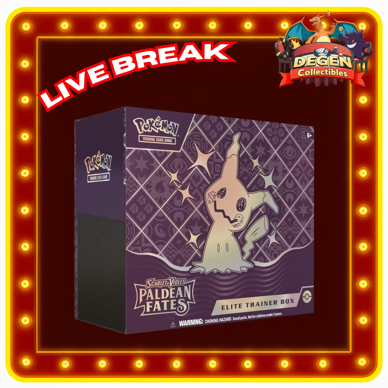 Pokemon [TCG] SV Paldean Fates Elite Trainer Box (LIVE RIP & SHIP ONLY)