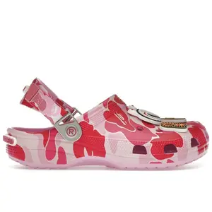 Crocs Men's Classic Clog A Bathing Ape ABC Camo Pink, from StockX
