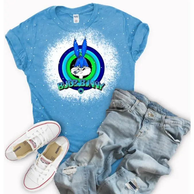Budz Bunny Bleached  Soft Unisex Tshirt