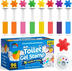 96 Flowers- Flower Toilet Gel Stamp | Toilet Scent Fresheners (Mix Scent)