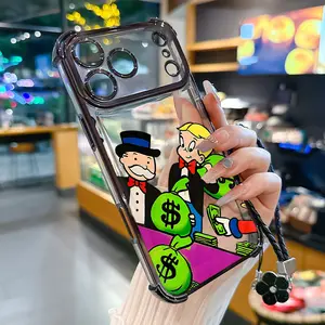 Bold Cash Graffiti Monopoly Pattern Phone Case for iPhone Samsung Galaxy 17Pro Max Air 16 15Plus 14 13 12 11 S26 S25 S24 S23 S22 Cases, Shockproof Drop, Protection Durable, Empowering Scripture Verse Pattern Durable Bumper with Lanyard Art.