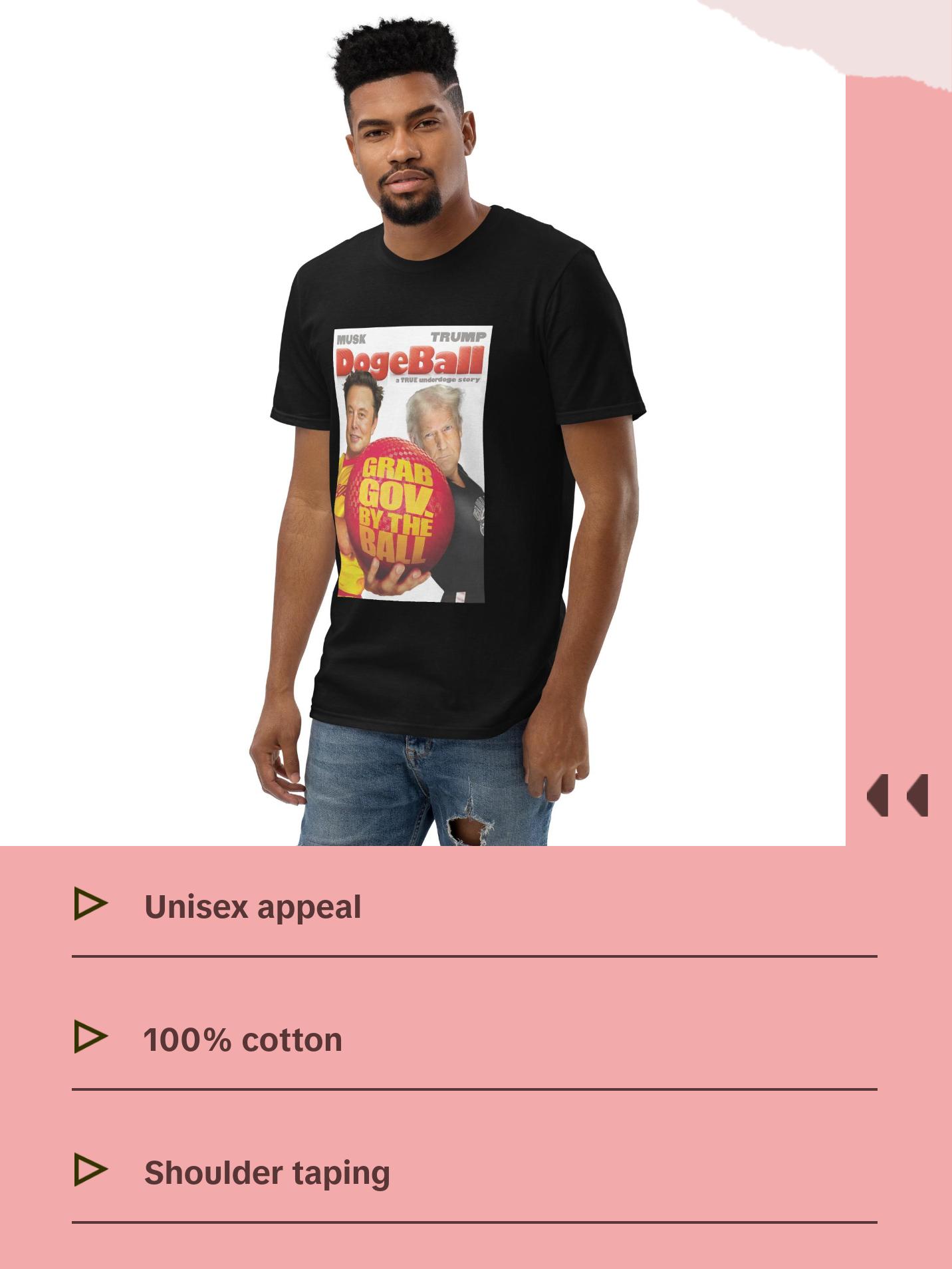 Dogeball Musk & Trump "a TRUE underdoge story" Unisex Tee