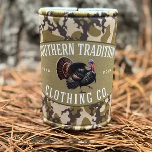 Southern Tradition Clothing Co. Turkey Camo Can Coolers Neoprene High Quality with Turkey Logo Perfect for Any Occasion