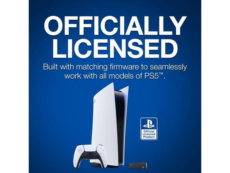 Seagate Game Drive PS5 NVMe SSD for PS5 1TB Internal Solid State Drive - PCIe Gen4 NVMe 1.4, Officially Licensed, Up to 7300MB/s with Heatsink (ZP1000GP3A1011)