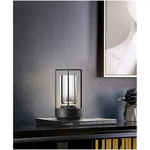 rechargeable desk lamp, cordless table lamp, dimmable led lamp, battery powered night light, portable camping lamp, bar coffee shop decor lamp