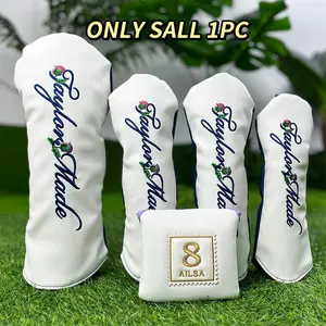 Exquisite Printed Embroidery Golf Club Head Covers, Unisex Club Protective Covers, Fits All Clubs, Perfect Gift for Holidays & Birthdays, Golf Accessories