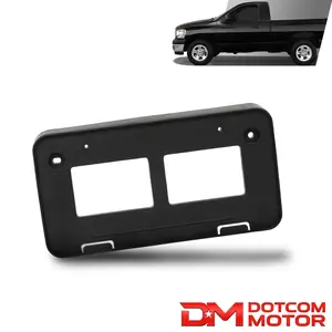 Front Bumper License Plate Bracket Fit For 16-23 Toyota Tacoma Black Heavy Duty Mounting Base Tag Frame Holder