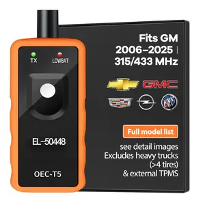 [For GM Vehicles]VXDAS EL-50448 TPMS Relearn Tool, OEC-T5 Car Tire Sensor Reset & Activation Tool for GM, Buick, Chevy, Cadillac Series Vehicles (GM-Only Compatibility), Cars Accessories