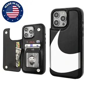 （Deals For You）Fashion Aesthetic Design Pattern Casing For iphone 16 15 14 13 12 Plus Pro Max Flaunt Mobile Phone Case TPU Pu Leather Card Holder Drop Protection Shockproof Protector Vintage unique Fashion Trend Anti-scratch Stylish Smartphone Cover