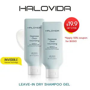 HALOVIDA Leave-in Light Hair Dry Shampoo Gel 2.28oz,No-Rinse Shampoo Gel,Instant Oil Absorption & Invisible Volume Boost,Long-Lasting Oil Control,Soothing & Comfort,Affordable,4D hyaluronic acid,#SummerVibes #petlovers summerwins