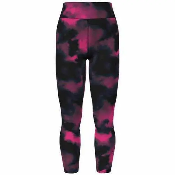 LuLaRoe Leggings for Women, Full Length Black Fuchsia Wash Polyester Spandex Fabric, Buttery Soft Casual Bottom with Ultra-Stretch, Women's, Elastane, High Stretch, Ultra-Fit Waist