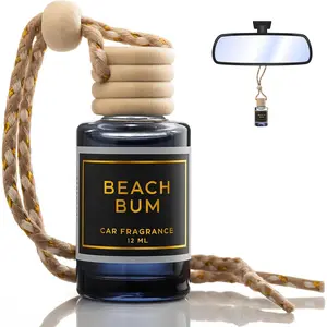 Home FurnishingsBeach Bum Scent - Long Lasting Car Hanging Diffuser - Lasts Up To 60 Days - Warm Pistachio And Coconut Cream And A Kiss Of Salted Caramel Harmonize Beautifully With Tonka And Exotic Musks