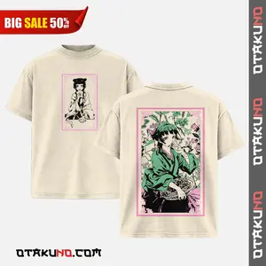 Maomao: The Apothecary Diaries Washed T-Shirt Hoodie Anime Double Printed Oversize Lightweight Acid Washed Graphic Tee Gift For Anime Fan