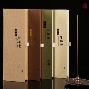 Lao Shan Sandalwood Incense Sticks Gift Set 80g Australian Sleeping Buddhist Taihang Thuja Wormwood for Meditation Relaxation