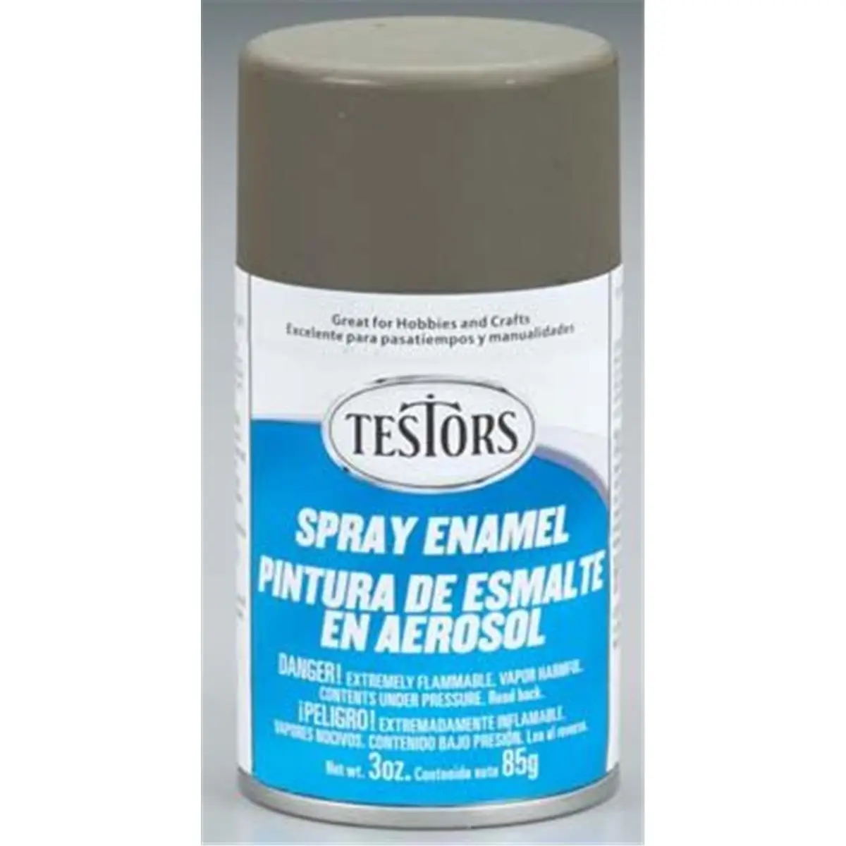 Testors Olive Drab Flat Enamel Aerosol Spray - No Lead or CFCs, for Model & Craft Touch-Ups, Compatible with Styrofoam, Leather & Glass, Office & School Stationery Supply