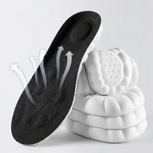 4D Cloud Memory Foam Insoles Men Women: Arch Support, Shock Absorption & Foot Pain Relief for Work. Breathable, Cushion.