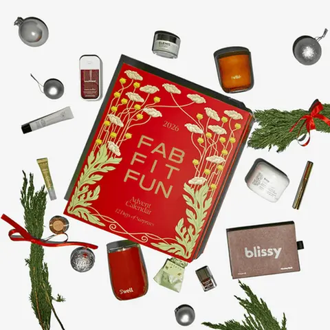 FabFitFun 2026 Holiday Advent Calendar ($478 VALUE!) | 12 Full Size Beauty, Home, Fashion, and Personal Care Products | Touchland, Blissy, ELEMIS, Briogeo + MORE