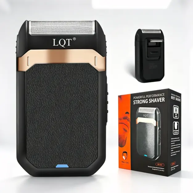 LQT Men Reciprocating Foil Shaver, Wet Dry USB Rechargeable Portable Barber Fade Shaver