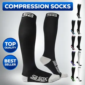 SB SOX Compression Socks for Men & Women - Best Socks for All Day Wear, Running, Athletic, & Travel