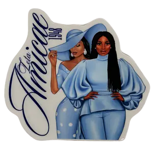 Zeta Amicae 3 Inch Decorative Stickers for Home and Office