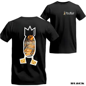 Dive Bomb Industries Hunting T Shirt, Sunset Outdoor Scene Logo Tee, Waterfowl Brand Duck Hunting Graphic, Outdoor Lifestyle Streetwear For Hunters, Unisex Casual Graphic T-Shirts