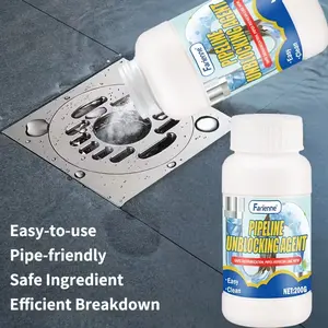 200g Multi-Functional Instant Drain Cleaner Powder, Fast Clog Removal, Easy Operation, Safe High-Efficiency Formula, Kitchen Sink, Toilet, Bathtub