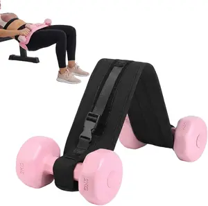 Weight Lifting Hip Thrust Belt - Adjustable Non-Slip Strap, Enhanced Support for Glute Bridge & Squat Training, Compatible with Dumbbells & Weights for Home Fitness Strength Sessions NCXFTP