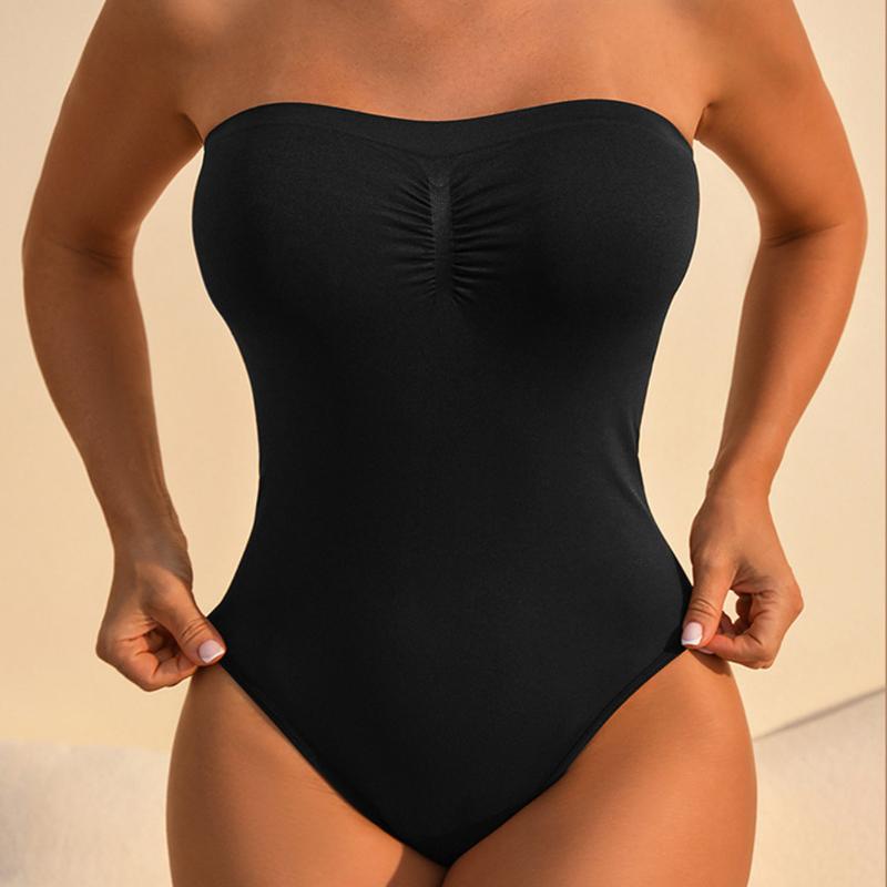 Women’s Plus Size Strapless Shapewear Bodysuit – Seamless Tummy Control Corset, Backless Invisible Dress Undergarment Women’s Plus Size Strapless Shapewear Bodysuit – Seamless Tummy Control Corset, Backless Invisible Dress Undergarment