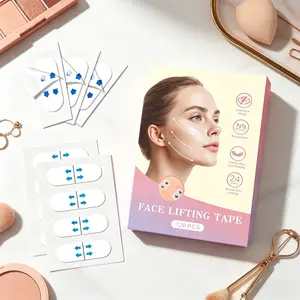 120PCS Invisible Neck & Face Lift Tape | Instant Lifting for Sagging Skin, Wrinkles, Jowls & Turkey Neck | V-Shaped Facial Lifter Strips